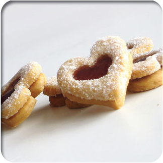 Galletas Corazón de Grosella
